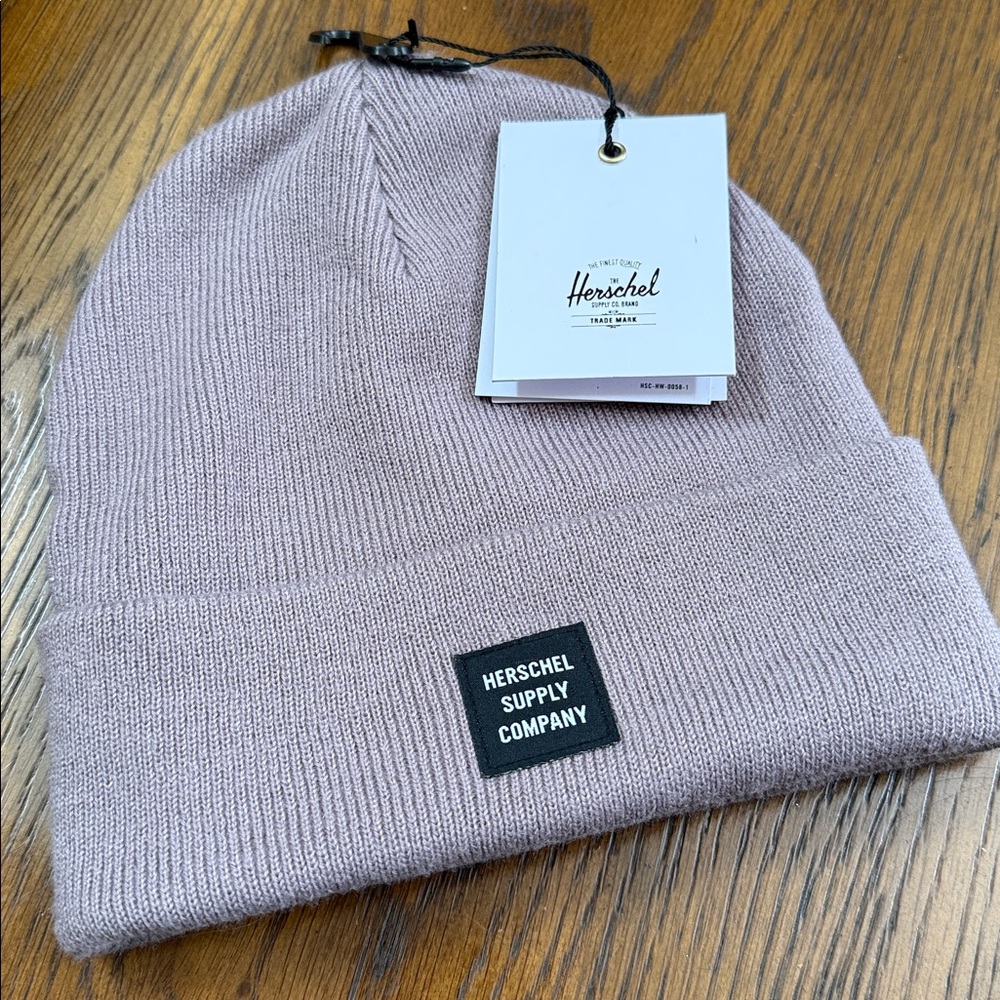 Herschel Supply Company Ribbed Knit Beanie. O/S. Front label logo.
